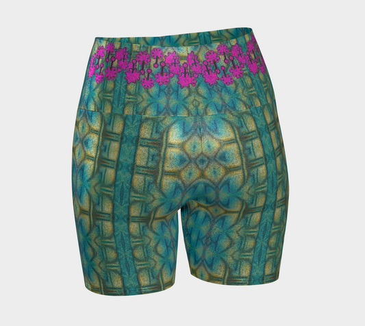 Glitter Yoga Shorts (Muliebris/Virilis)(Grail Night Flower) RJSTH@Fabric#9 RJSTHW2024 RJS