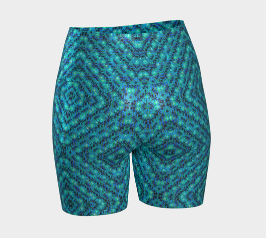 Glitter Yoga Shorts (Muliebris/Virilis)(Sugar Stick Twirl (Elder Gift) Blue Logo) RJSTHs2024 RJS