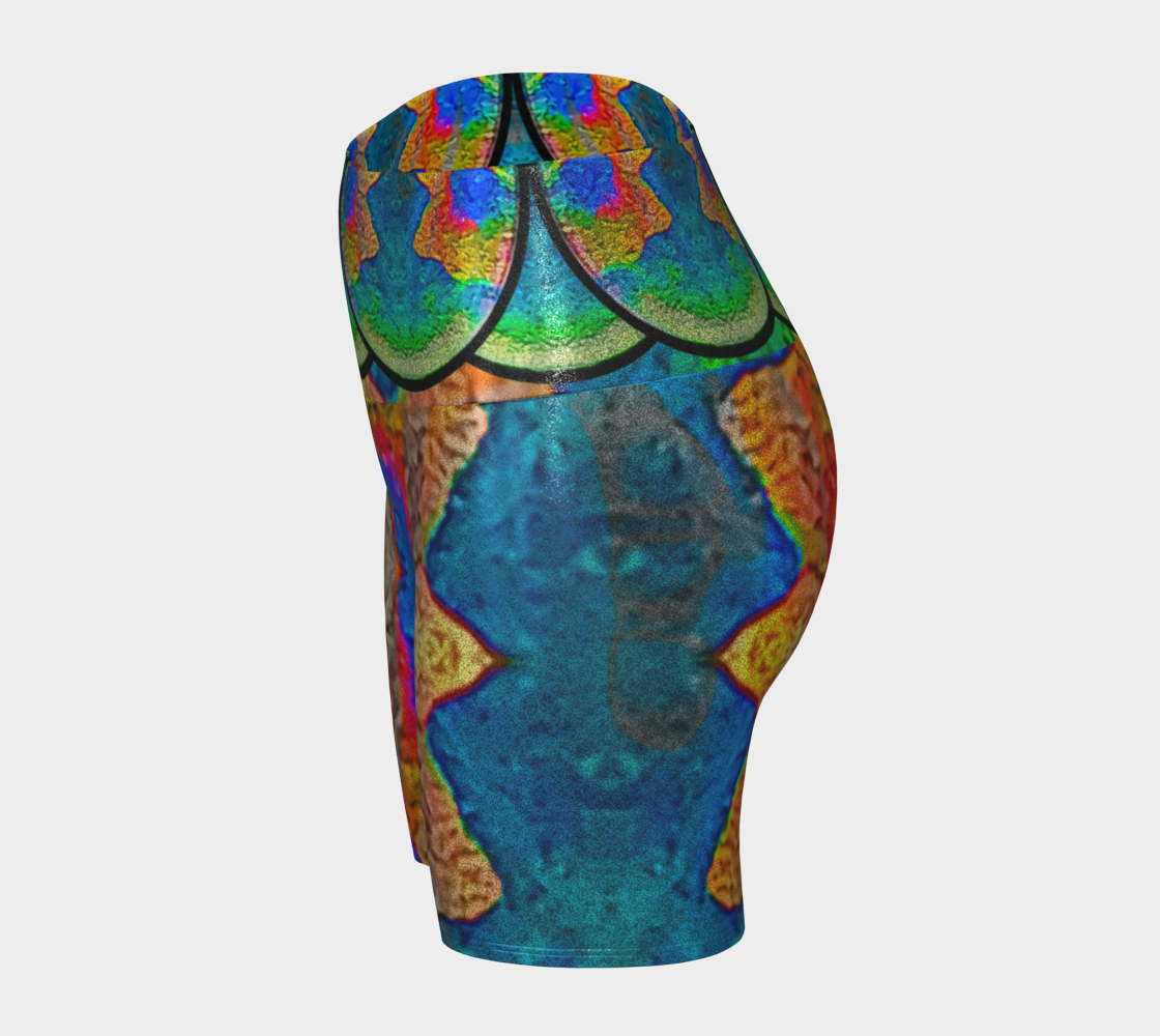 Glitter Yoga Shorts (Muliebris/Virilis)(Opal Skies Cantus Primus) RJSTHs2024 RJS