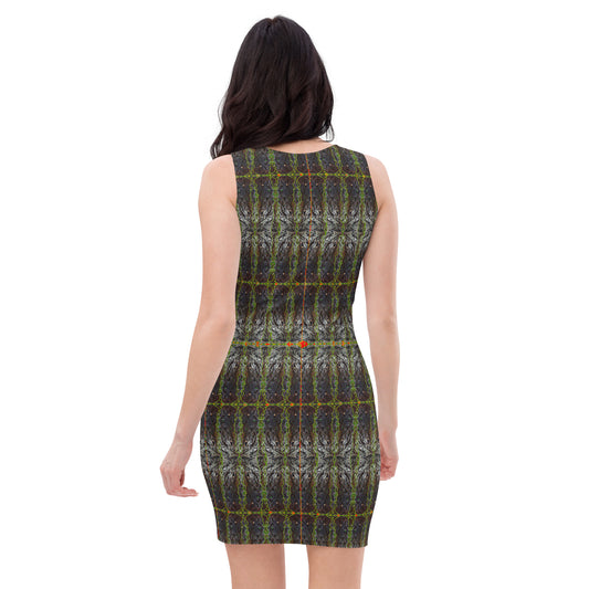 Fitted Sleeveless Bodycon Dress (Her/Muliebris)(Rind#1 Tree Link) RJSTH@Fabric#1 RJSTHW2021 RJS