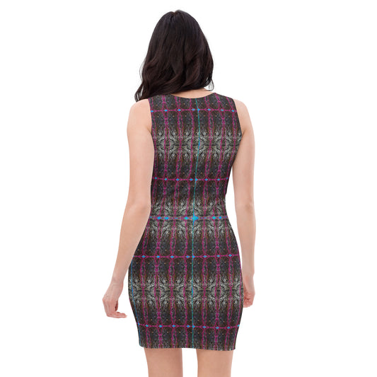 Fitted Sleeveless Bodycon Dress (Her/Muliebris)(Rind#11 Tree Link) RJSTH@Fabric#11 RJSTHW2021 RJS