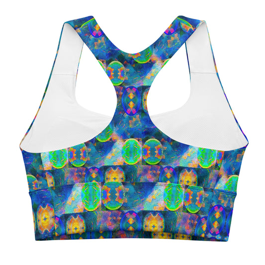 Longline Sports Bra (Her/Muliebris)(Opal Skies Cantus Primus) RJSTHs2024 RJS