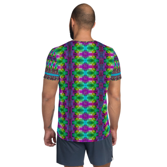 Athletic T-Shirt (His/Virilis)(Tree Link Stripe) RJSTH@Fabric#11 RJSTHS2021 RJS