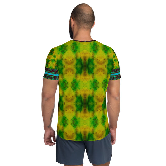 Athletic T-Shirt (His/Virilis)(Tree Link Stripe) RJSTH@Fabric#10 RJSTHS2021 RJS