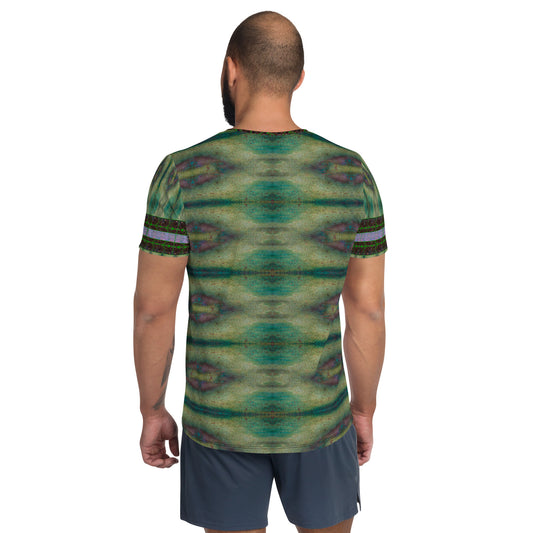 Athletic T-Shirt (His/Virilis)(Tree Link Stripe) RJSTH@Fabric#4 RJSTHS2021 RJS