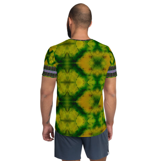 Athletic T-Shirt (His/Virilis)(Tree Link Stripe) RJSTH@Fabric#5 RJSTHS2021 RJS