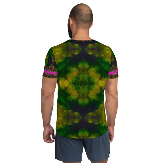 Athletic T-Shirt (His/Virilis)(Tree Link Stripe) RJSTH@Fabric#7 RJSTHS2021 RJS