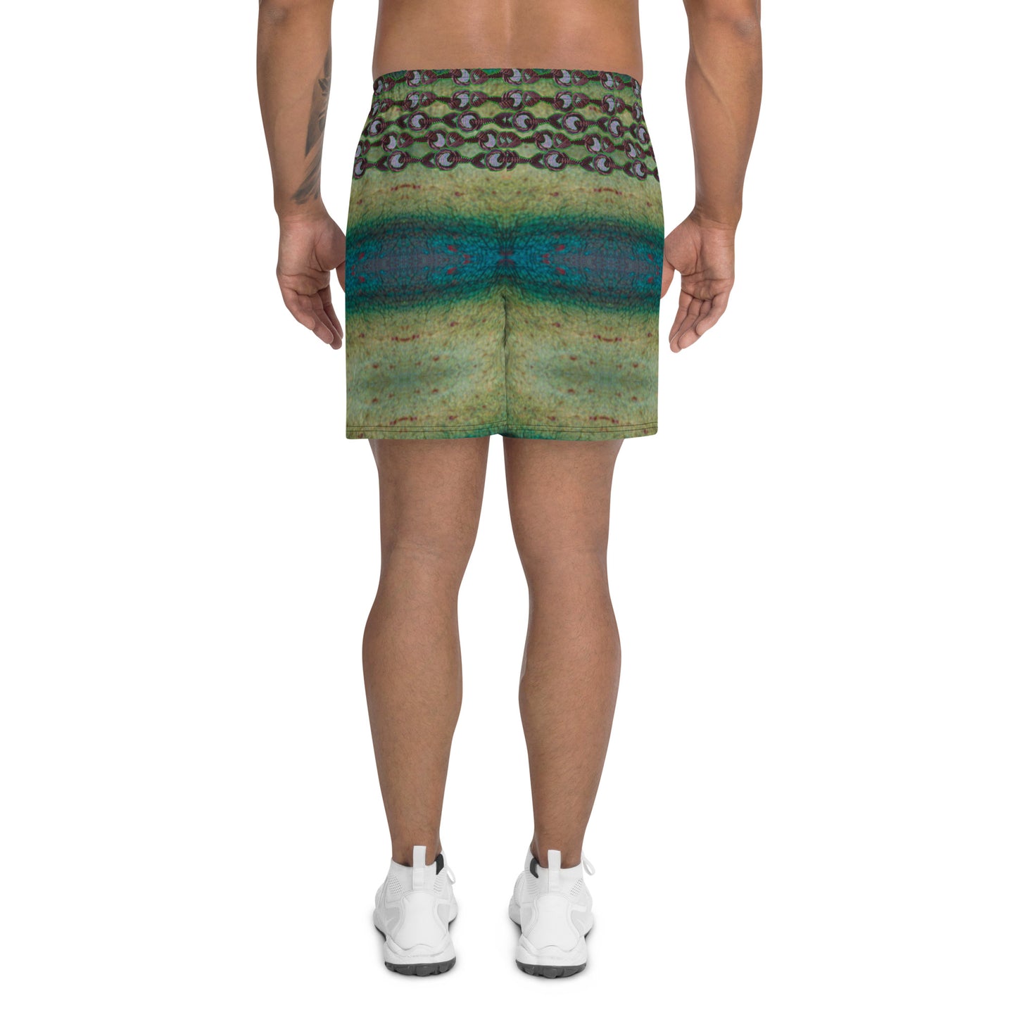 Athletic Long Shorts (Unisex)(Virilis/Muliebris)(Grail Night Rose Purple Logo) RJSTH@Fabric#4 RJSTHS2021 RJS