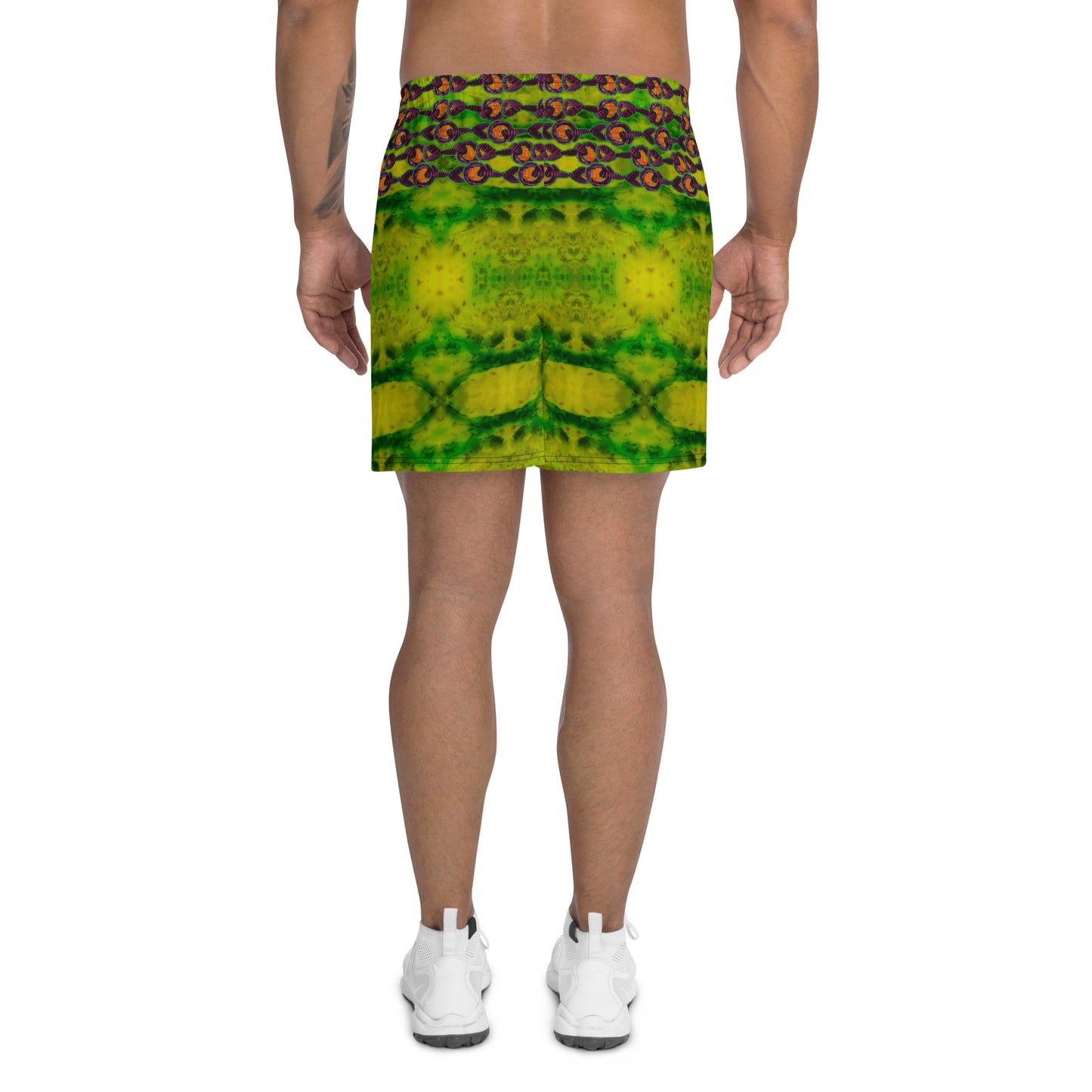 Athletic Long Shorts (Unisex)(Virilis/Muliebris)(Grail Night Rose Orange Logo) RJSTH@Fabric#3 RJSTHS2021 RJS