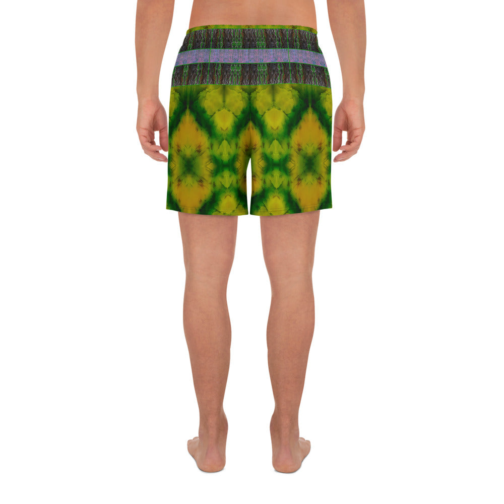 Athletic Long Shorts (Unisex)(Virilis/Muliebris)(Tree Link Stripe) RJSTH@Fabric#5 RJSTHS2021 RJS