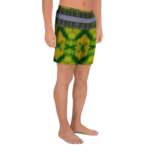 Athletic Long Shorts (Unisex)(Virilis/Muliebris)(Tree Link Stripe) RJSTH@Fabric#5 RJSTHS2021 RJS