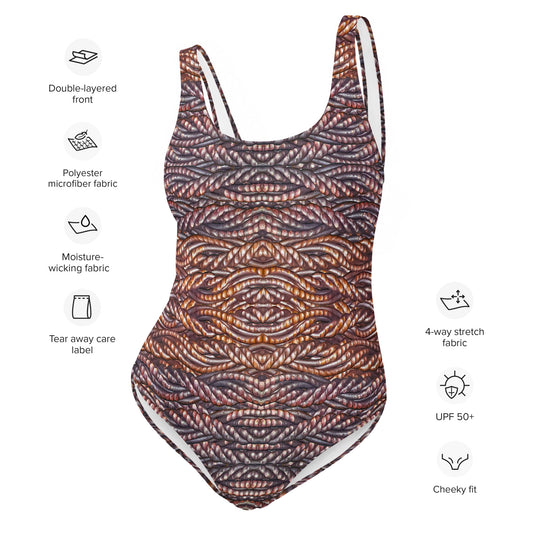 Swimsuit One-Piece (Her/They)(Grail Hearth Core Copper Fabric) RJSTHw2023 RJS