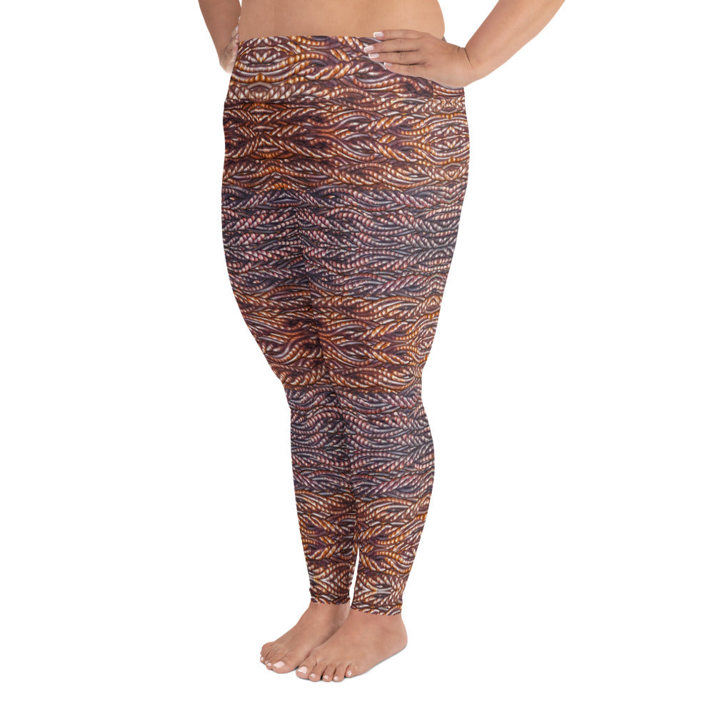 Leggings (Plus Size)(Grail Hearth Core Copper Fabric) RJSTHw2023 RJS