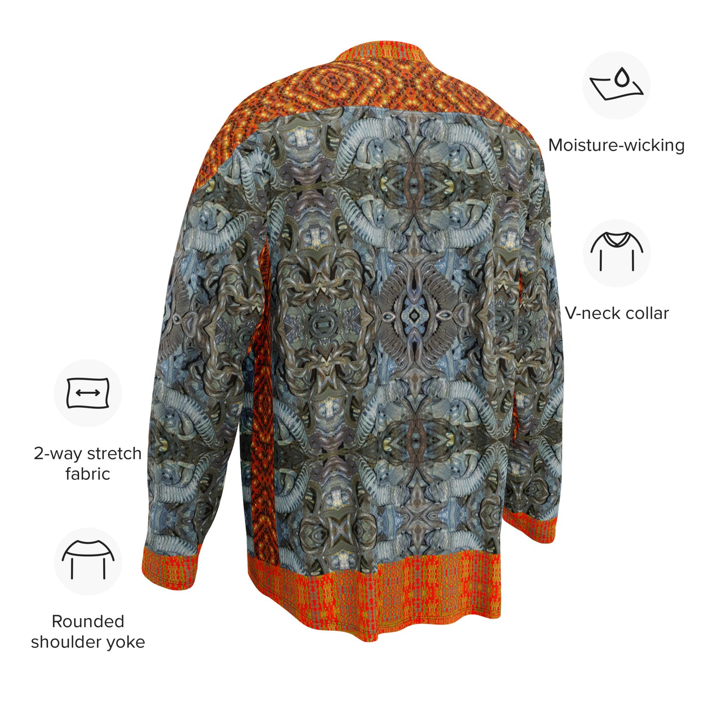 Hockey Jersey (Unisex)(Grail Night Hoard Virtus 8.1 Sugar Stick Twirl (Elder Gift) Orange Logo) RJSTHS2024 RJS