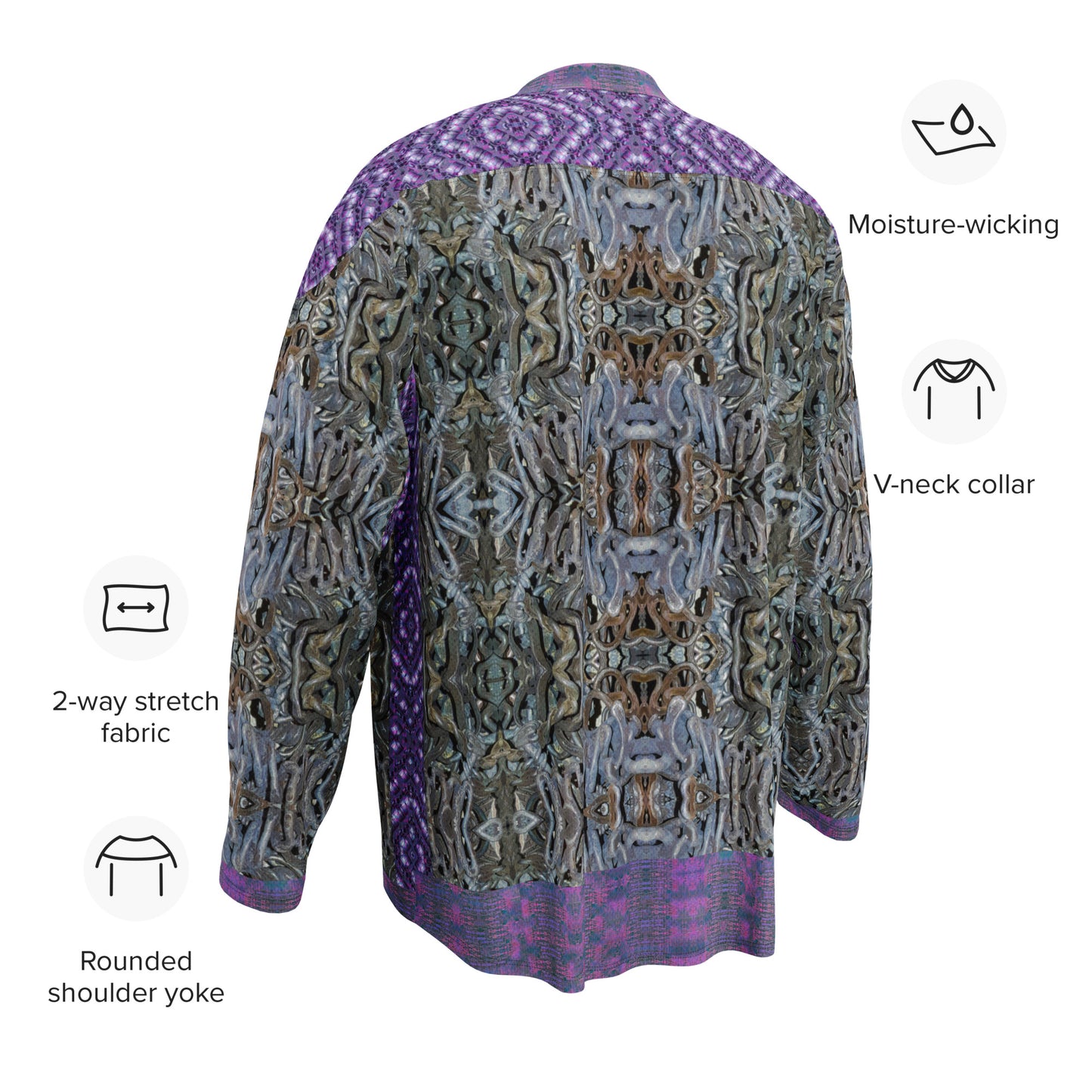 Hockey Jersey (Unisex)(Grail Night Hoard Virtus 8.4 Sugar Stick Twirl (Elder Gift) Purple Logo) RJSTHS2024 RJS