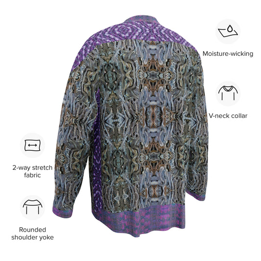 Hockey Jersey (Unisex)(Grail Night Hoard Virtus 8.4 Sugar Stick Twirl (Elder Gift) Purple Logo) RJSTHS2024 RJS