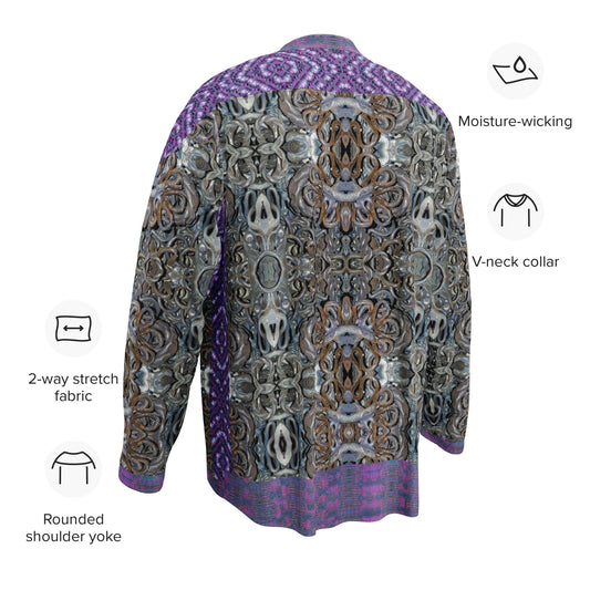 Hockey Jersey (Unisex)(Grail Night Hoard Virtus 8.5 Sugar Stick Twirl (Elder Gift) Purple Logo) RJSTHS2024 RJS