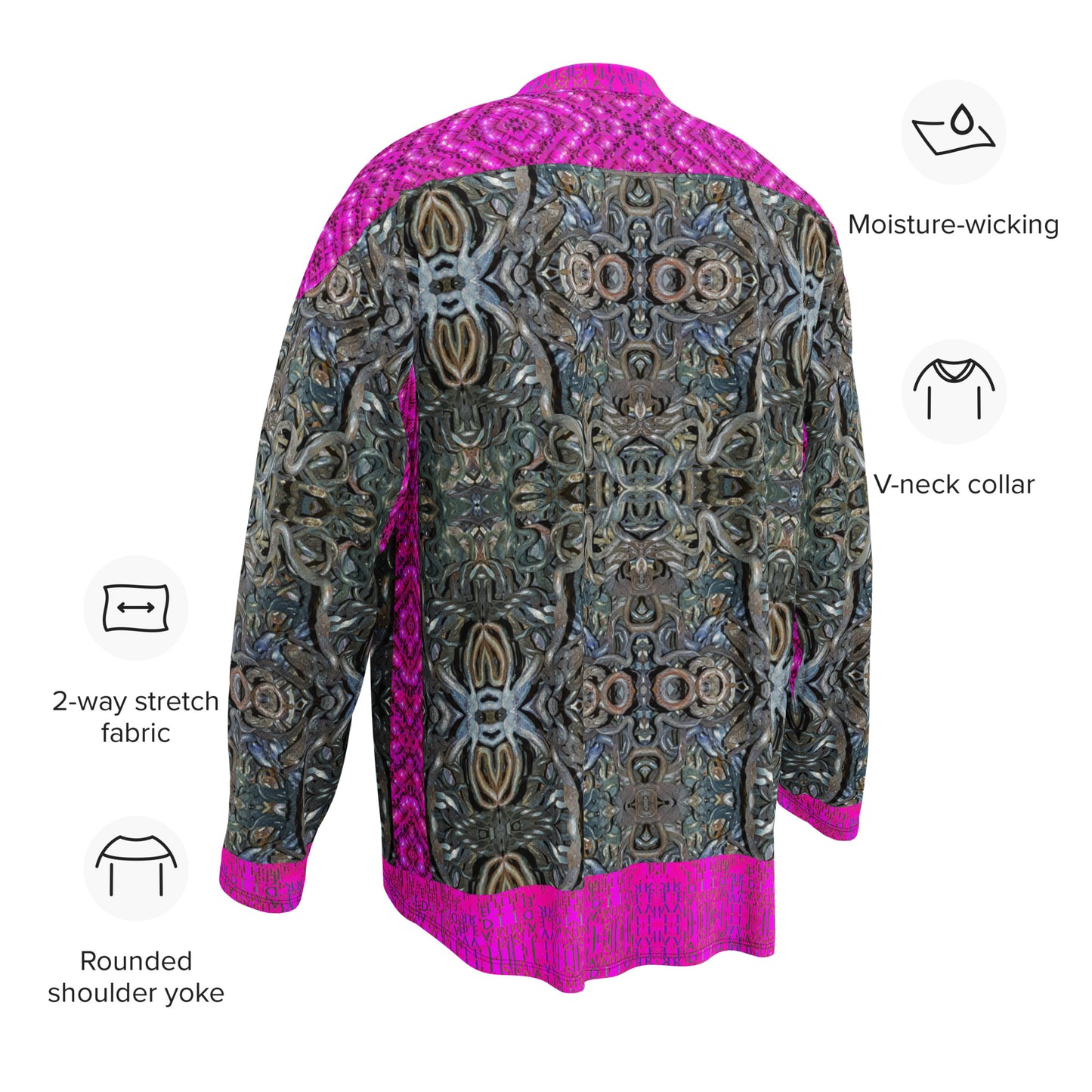 Hockey Jersey (Unisex)(Grail Night Hoard Virtus 8.8 Sugar Stick Twirl (Elder Gift) Pink Logo) RJSTHS2024 RJS