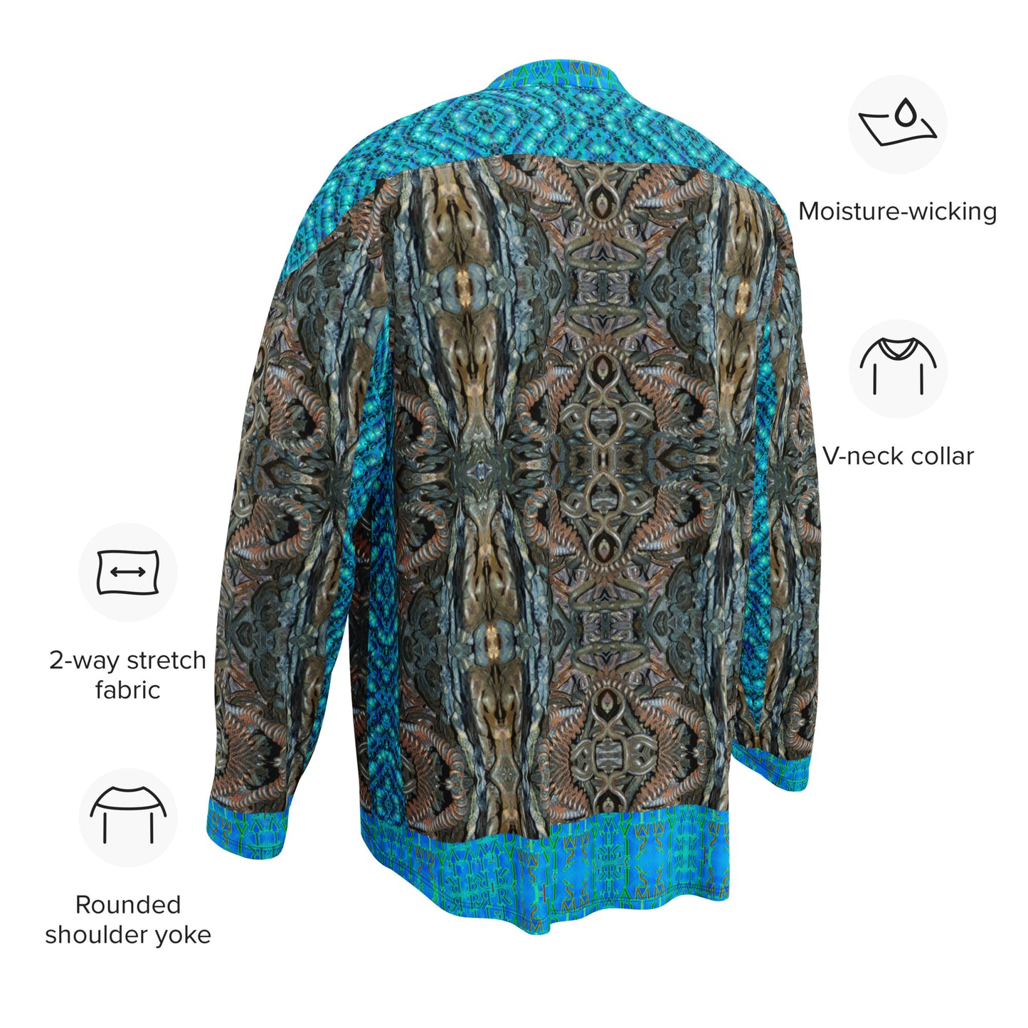 Hockey Jersey (Unisex)(Grail Night Hoard Virtus 8.12 Sugar Stick Twirl (Elder Gift) Blue Logo) RJSTHS2024 RJS