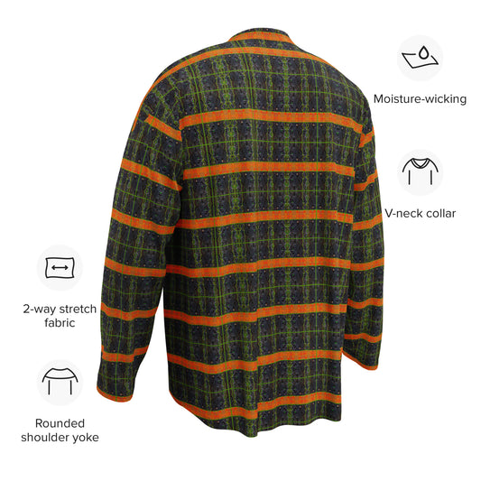 Hockey Jersey (Unisex)(Tree Link Stripe Orange Logo) RJSTH@Fabric#1 RJSTHS2024 RJS