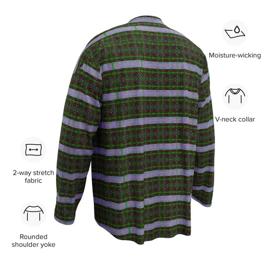 Hockey Jersey (Unisex)(Tree Link Stripe Purple Logo) RJSTH@Fabric#4 RJSTHS2024 RJS