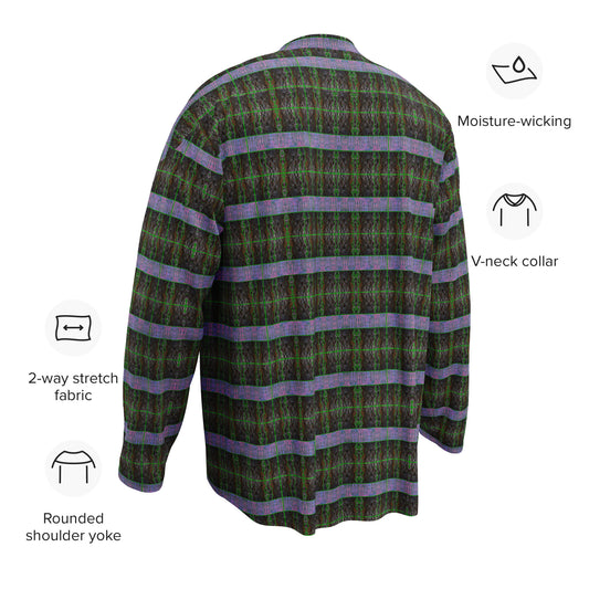 Hockey Jersey (Unisex)(Tree Link Stripe Purple Logo) RJSTH@Fabric#5 RJSTHS2024 RJS