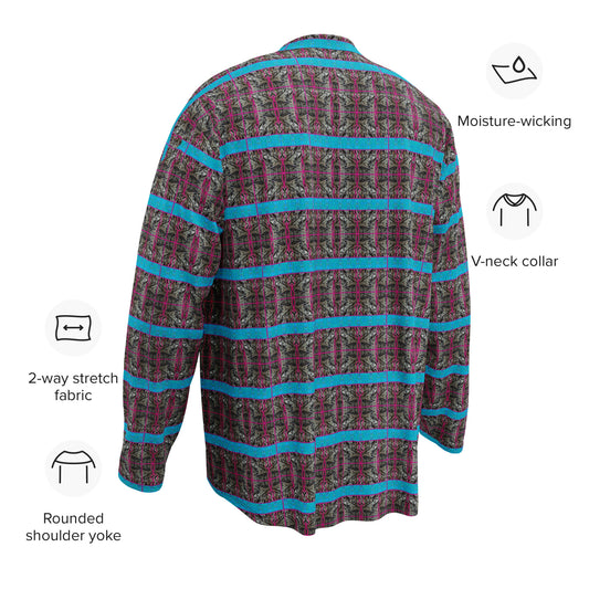 Hockey Jersey (Unisex)(Tree Link Stripe Blue Logo) RJSTH@Fabric#11 RJSTHS2024 RJS