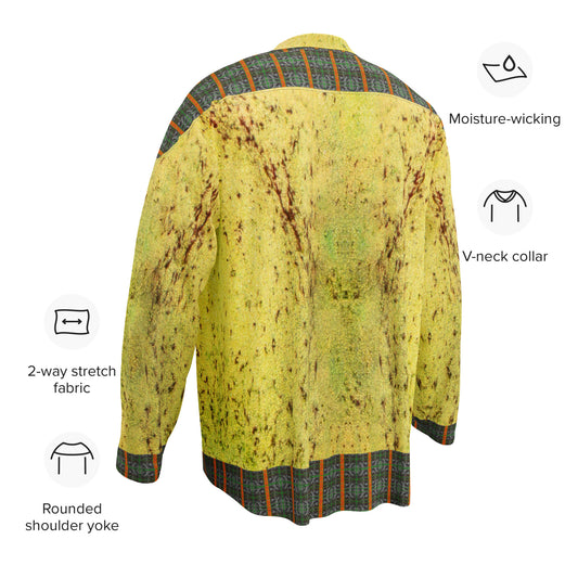 Hockey Jersey (Unisex)(Tree Link Stripe Orange Logo) RJSTH@Fabric#2 RJSTHS2024 RJS