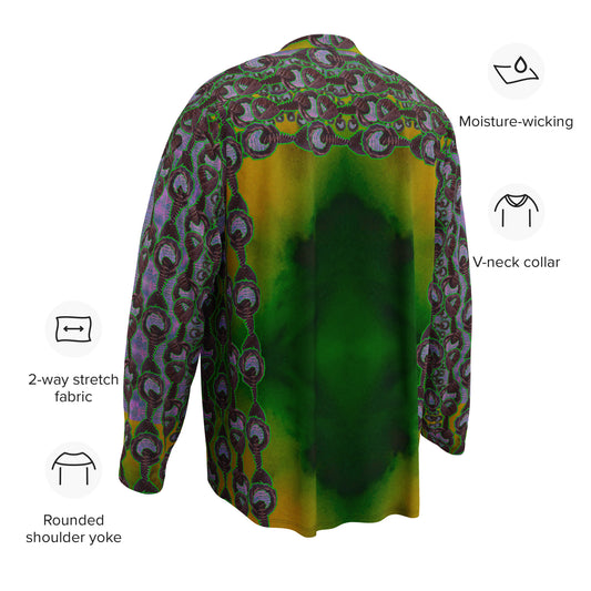 Hockey Jersey (Unisex)(Grail Night Rose Purple Logo) RJSTH@Fabric#5 RJSTHS2024 RJS