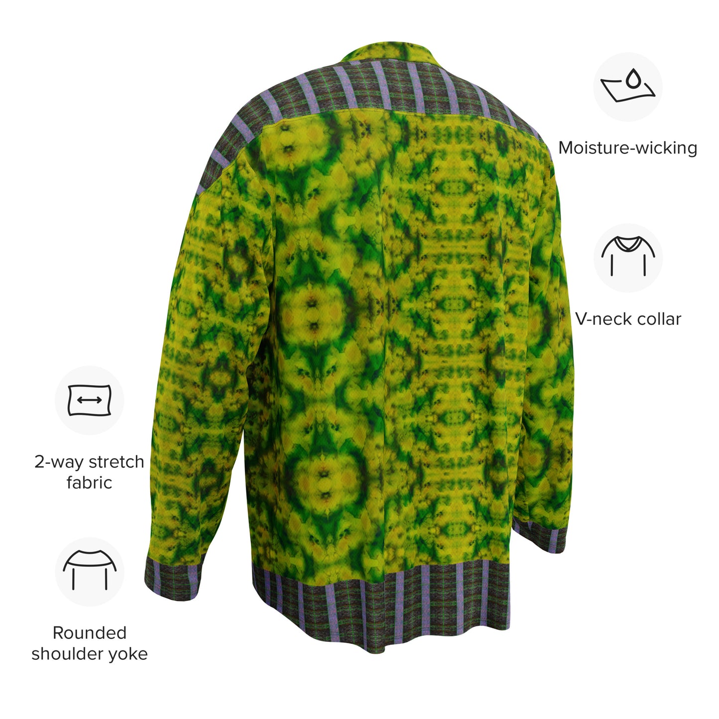 Hockey Jersey (Unisex)(Tree Link Stripe Purple Logo) RJSTH@Fabric#5 RJSTHS2024 RJS