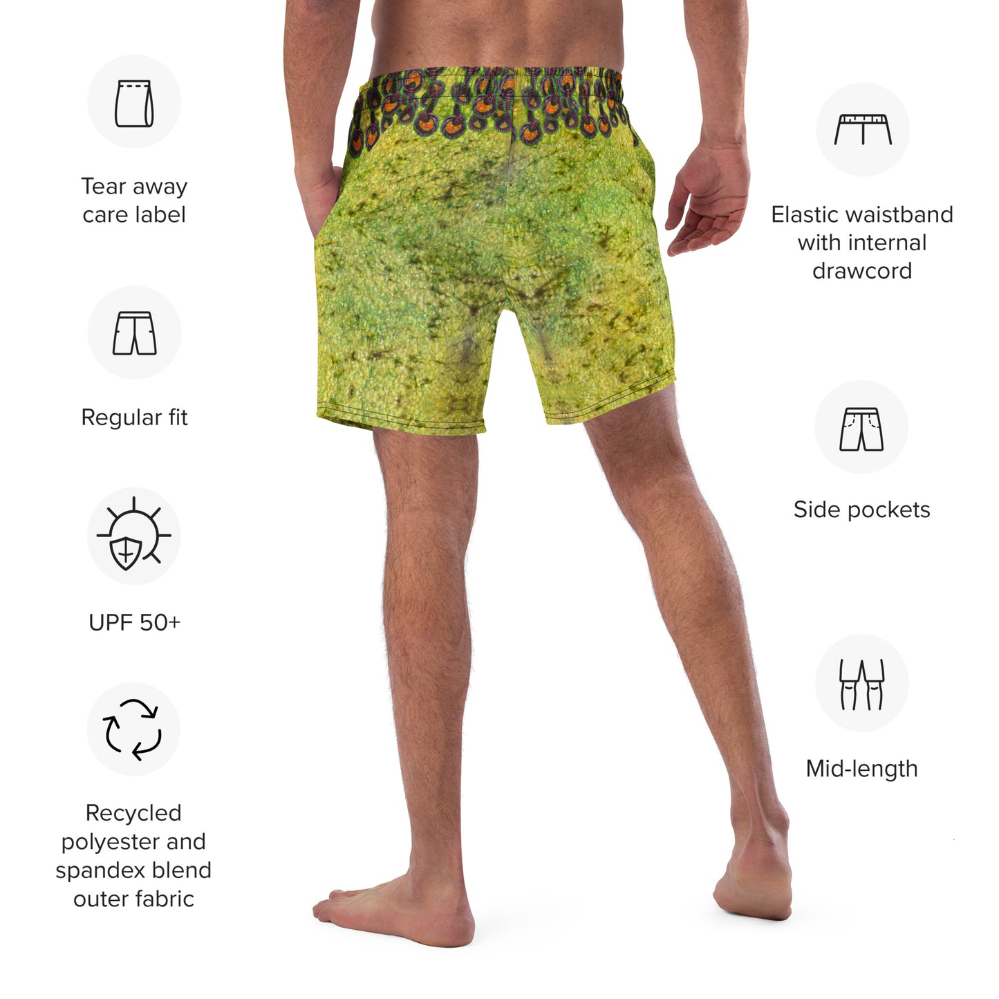 Swim Trunks (Virilis)(Grail Night Rose Orange Logo) RJSTH@Fabric#2 RJSTHS2023 RJS