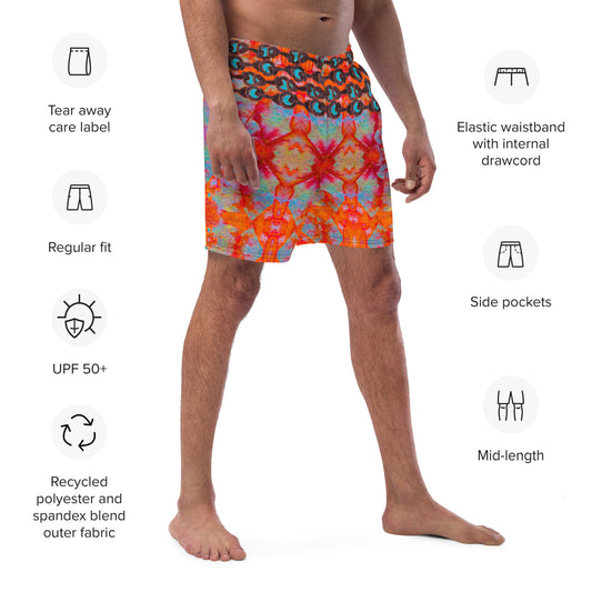 Swim Trunks (Virilis)(Grail Night Rose Blue Logo) RJSTH@Fabric#12 RJSTHS2023 RJS