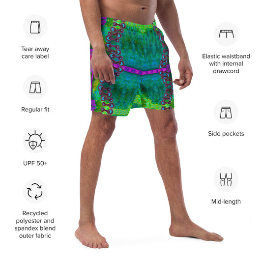 Swim Trunks (Virilis)(Grail Night Rose Blue Logo) RJSTH@Fabric#11 RJSTHS2023 RJS