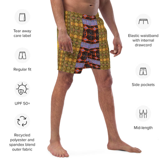 Swim Trunks (Virilis)(Tree Link Stripe Pink Logo) RJSTH@Fabric#6 RJSTHS2023 RJS