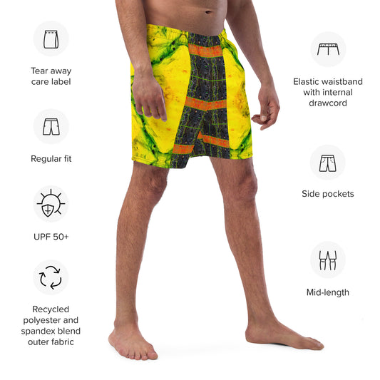Swim Trunks (Virilis)(Tree Link Stripe Orange Logo) RJSTH@Fabric#1 RJSTHS2023 RJS