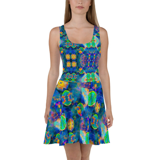 Fitted Skater Dress (Her/Muliebris)(Opal Skies Cantus Primus) RJSTHs2024 RJS