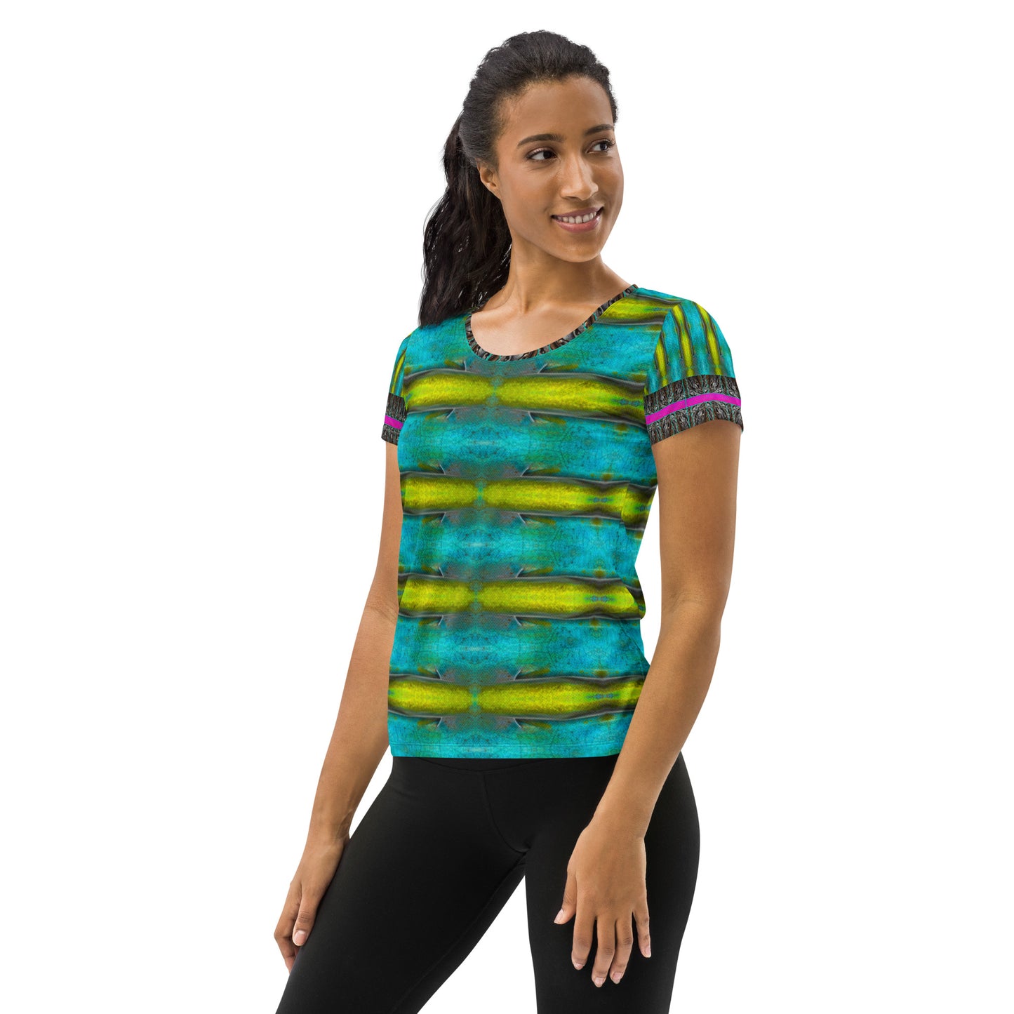 Athletic T-Shirt (Her/Muliebris)(Tree Link Stripe) RJSTH@Fabric#8 RJSTHS2021 RJS