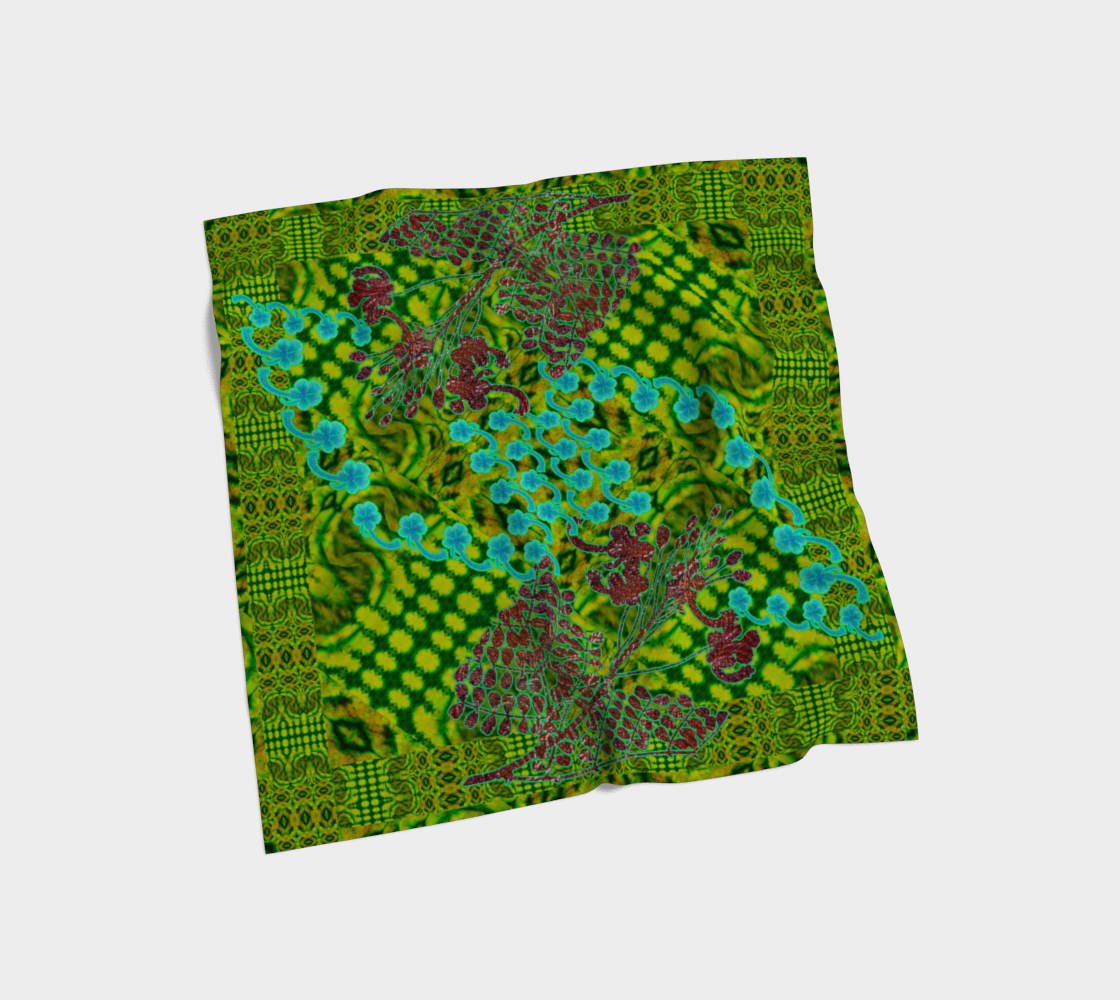 Silk Art Scarf (Vitta Serica Artis)(WindSong Flower) RJSTH@Fabric#10 RJSTHS2026 RJS