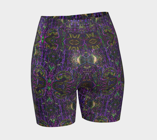 Glitter Yoga Shorts (Muliebris/Virilis)(Pure Candy GNHV8.2.1 Purple Logo@Alchemic) RJSTHs2024 RJS
