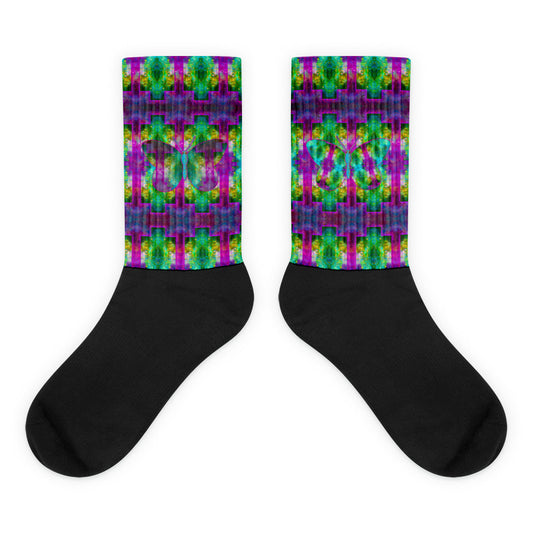 Socks (Unisex)(Butterfly Glade Denizen) RJSTH@Fabric#11 RJSTHW2021 RJS