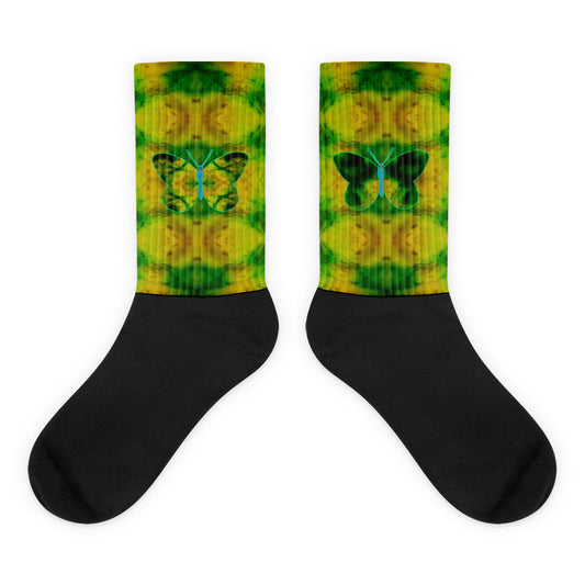 Socks (Unisex)(Butterfly Glade Denizen) RJSTH@Fabric#10 RJSTHW2021 RJS