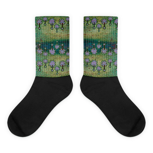 Socks (Unisex)(Grail Night Flower) RJSTH@Fabric#4 RJSTHW2021 RJS