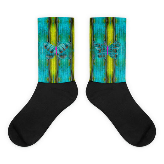 Socks (Unisex)(Butterfly Glade Denizen) RJSTH@Fabric#8 RJSTHW2021 RJS