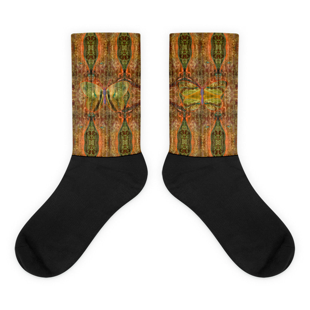 Socks (Unisex)(Butterfly Glade Denizen) RJSTH@Fabric#6 RJSTHW2021 RJS