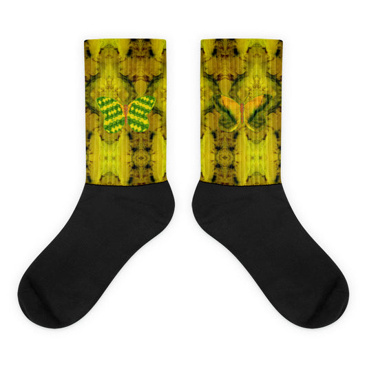 Socks (Unisex)(Butterfly Glade Denizen) RJSTH@Fabric#1 RJSTHW2021 RJS