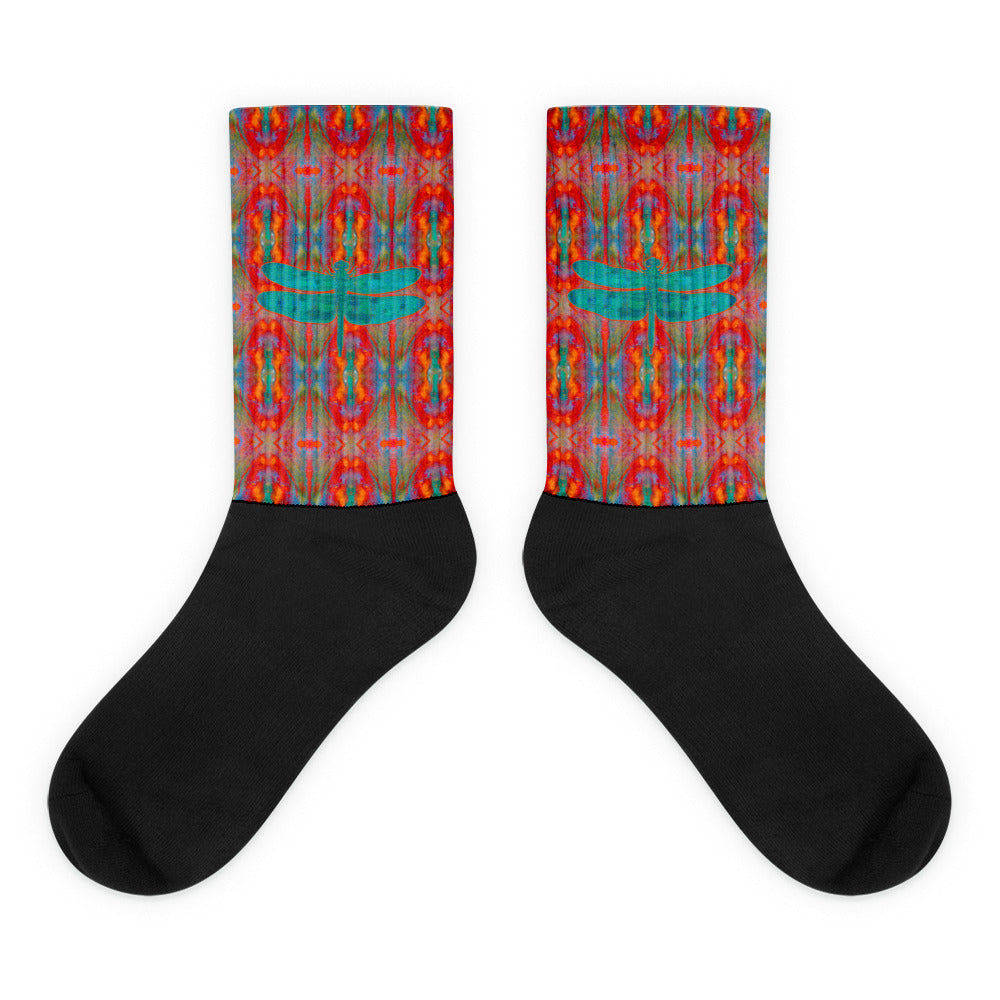Socks (Unisex)(Dragonfly) RJSTH@Fabric#12 RJSTHW2021 RJS