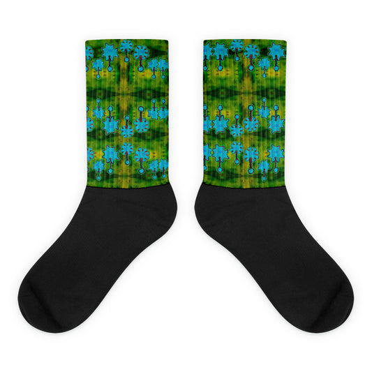 Socks (Unisex)(Grail Night Flower) RJSTH@Fabric#10 RJSTHW2021 RJS