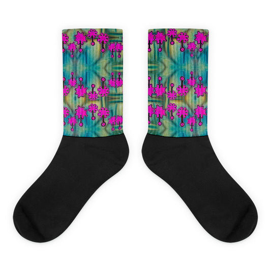 Socks (Unisex)(Grail Night Flower) RJSTH@Fabric#9 RJSTHW2021 RJS