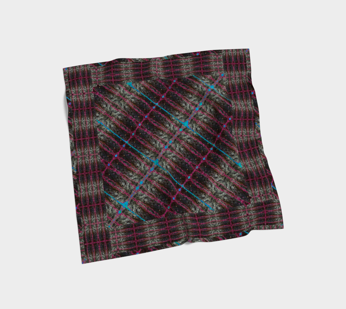 Silk Art Scarf (Vitta Serica Artis)(Rind#11 Tree Link Blue Logo) RJSTH@Fabric#11 RJSTHW2026 RJS