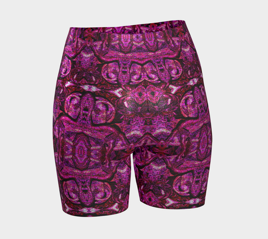 Glitter Yoga Shorts (Muliebris/Virilis)(Pure Candy GNHV8.2.1 Pink Logo@Alchemic) RJSTHs2024 RJS